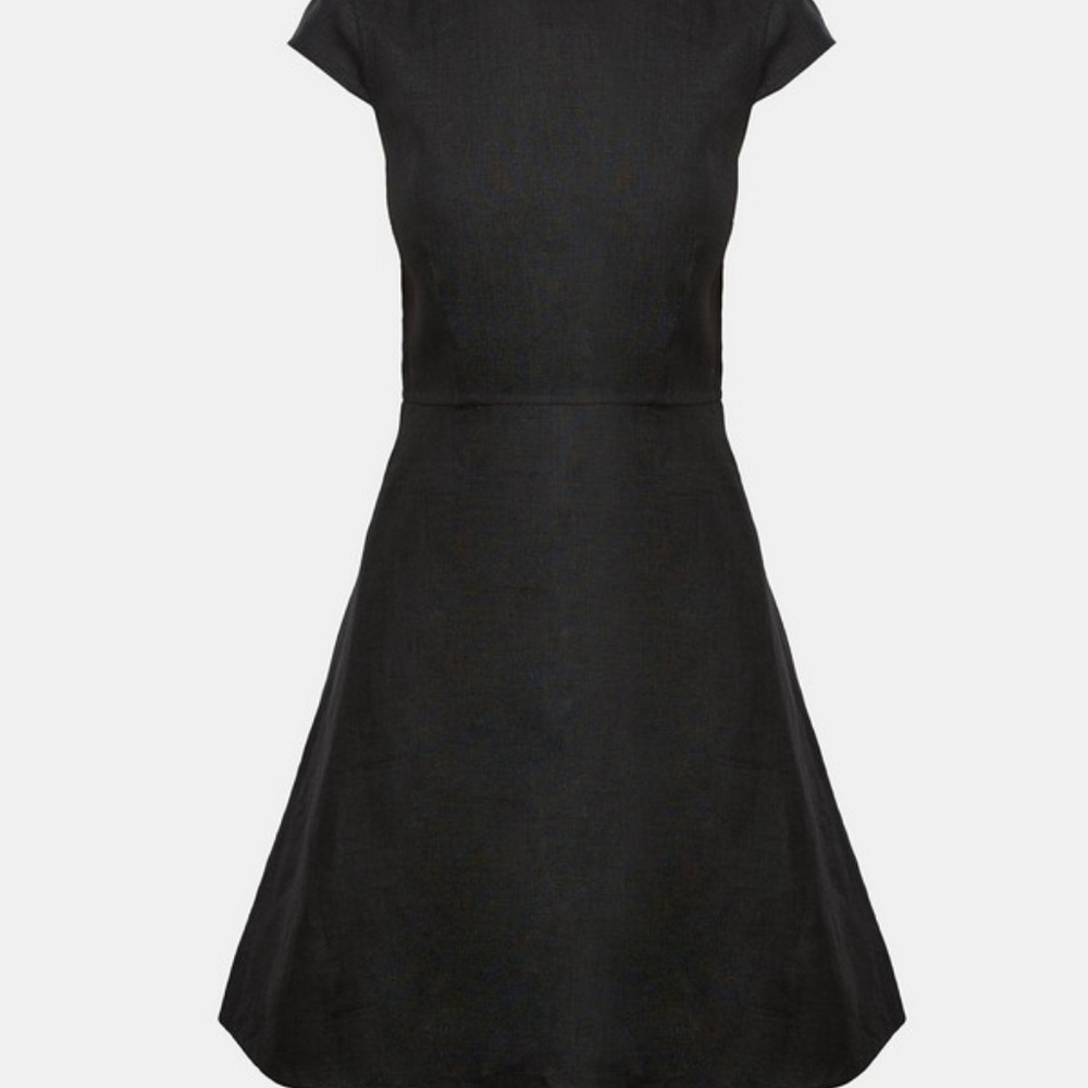 Theory Cap-Sleeve Linen dress, size 8, NWT